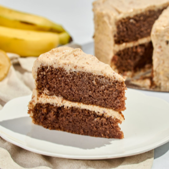 Torta de Banano y Mantequilla de Maní (14 porciones)